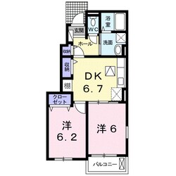 紀ノ川駅 徒歩26分 1階の物件間取画像